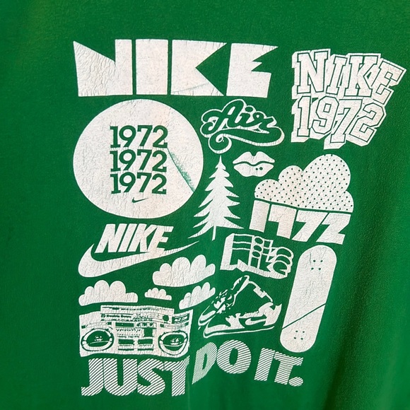 Nike 1972 Retro Style Vintage Images Just Do It T-Shirt Size XXL Unisex EUC - Picture 6 of 8